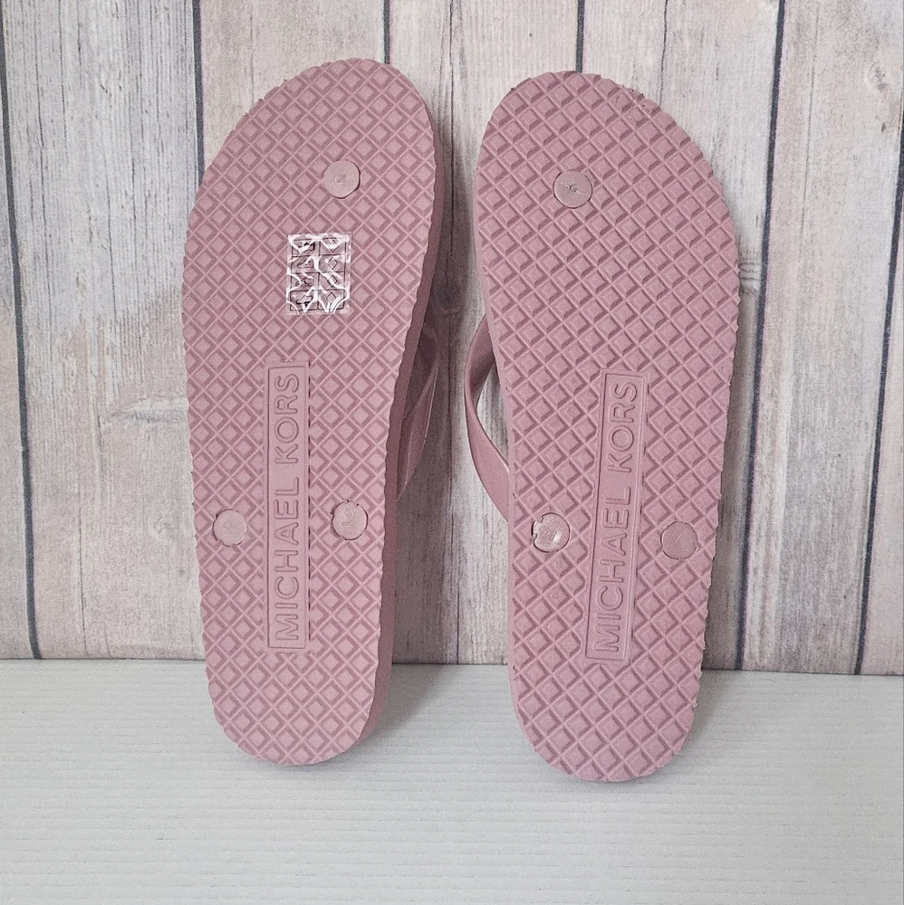 Michael Kors Logo Pink Sandals
